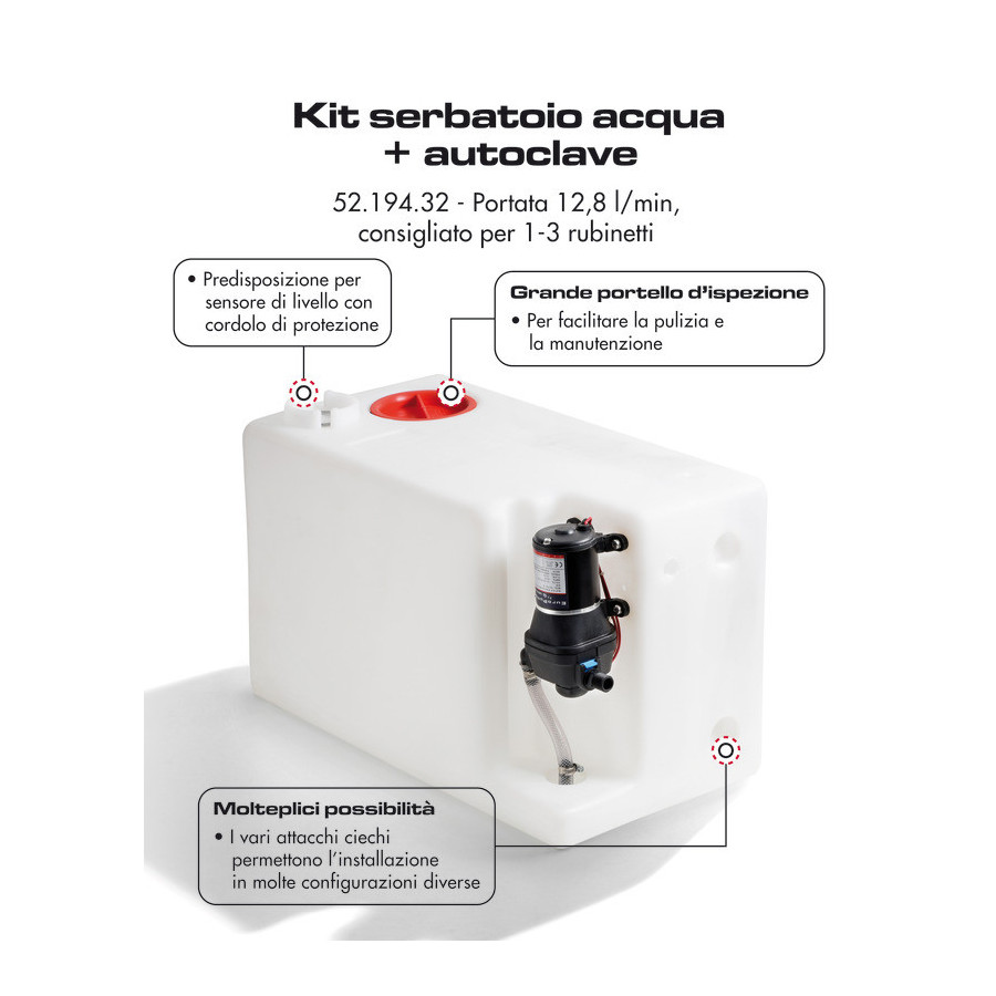 Kit réservoir + autoclave 