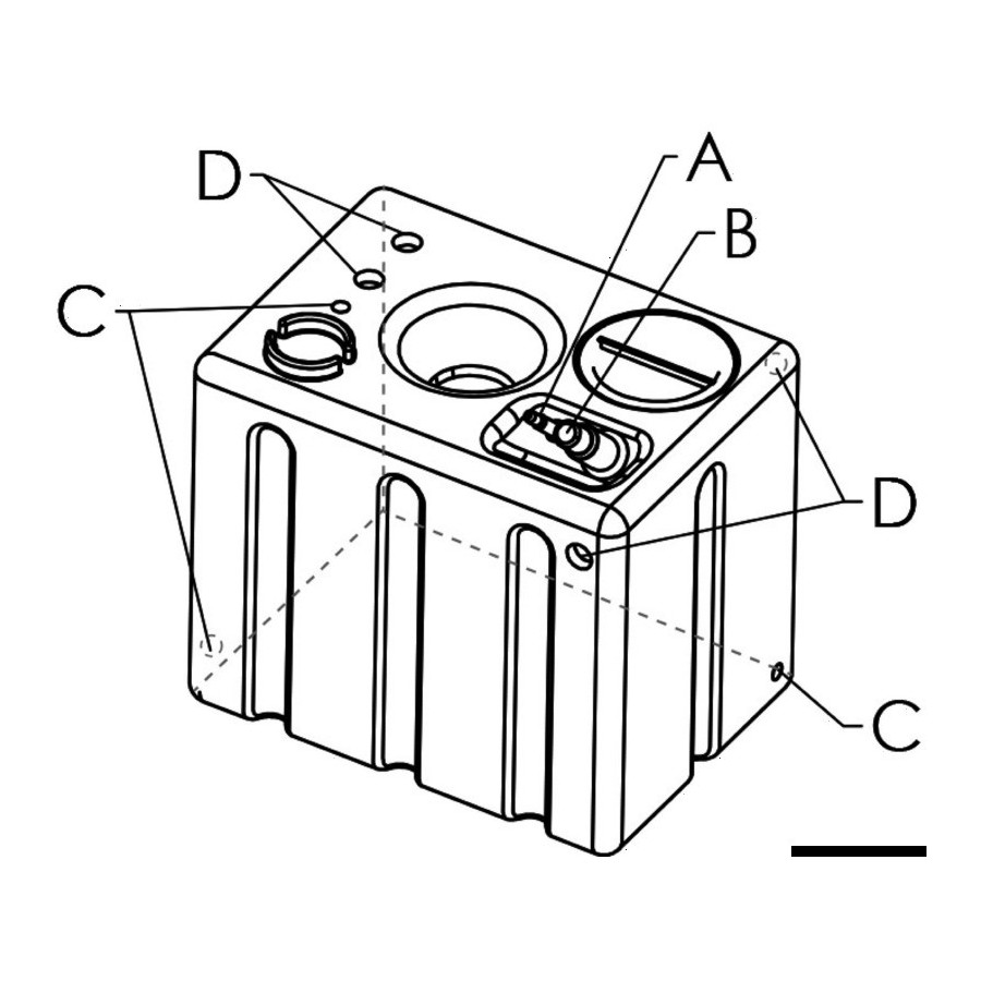 Réservoir rigide modulaire pour eau potable Variante ou Accessoires Réduit:rigide modu.eau potable 172l *52.194.80*