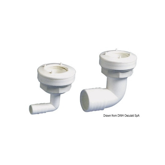 Raccord à 90° pour réservoir eau flexible 
