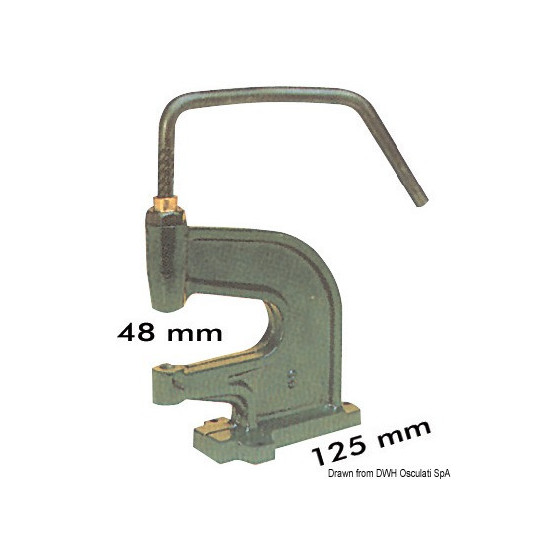 Presse pour riveter les boutons 10.301.XX/10.303.XX 