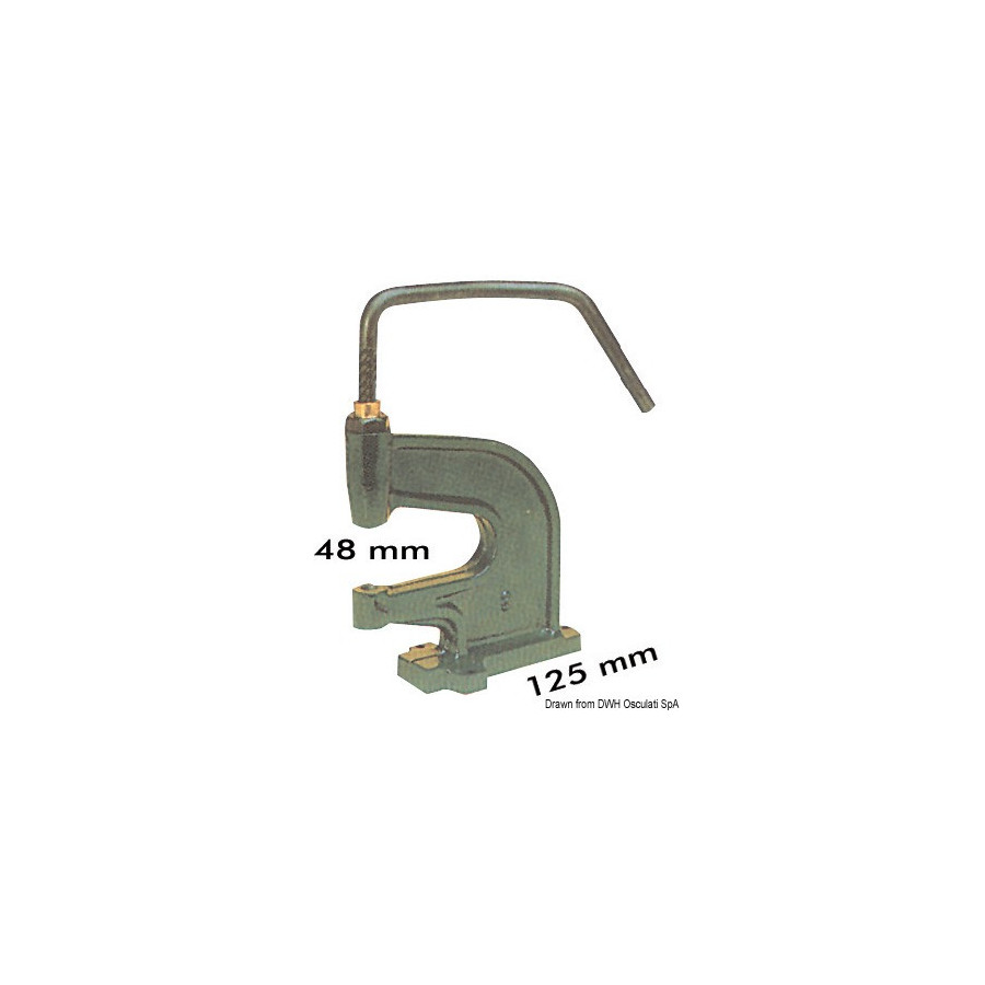 Presse pour riveter les boutons 10.301.XX/10.303.XX 