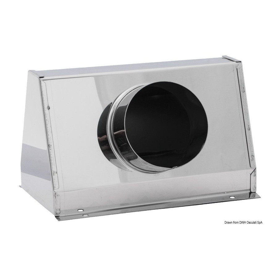Caissons Variante ou Accessoires Réduit:air inox p. 1 tuyau Ø 75 mm *53.402.01*