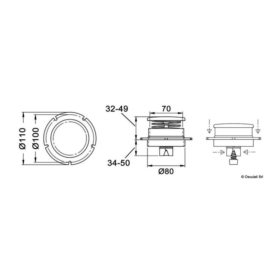 Système prise d'air Wind Shell Variante ou Accessoires Réduit:Wind Shell soupape ouvert/fermé *53.520.01*