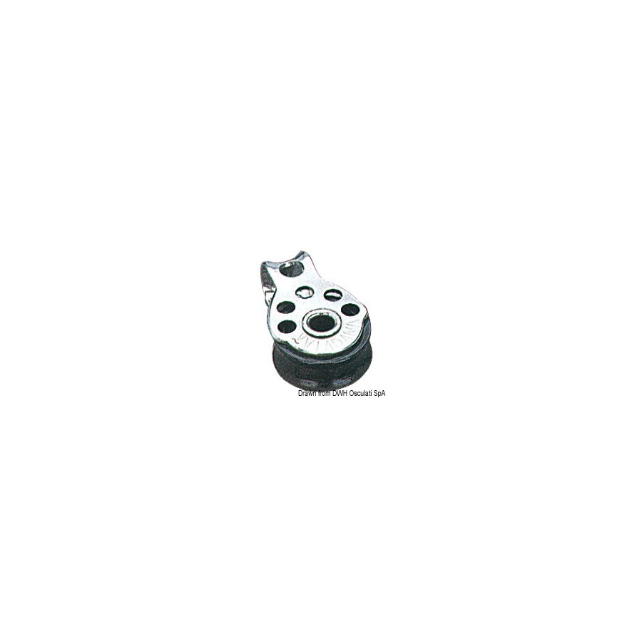 Micropoulies VIADANA pour bouts jusqu'à 5 mm Variante ou Accessoires Réduit:simple inox 17x5 *55.090.01* Qté : 2