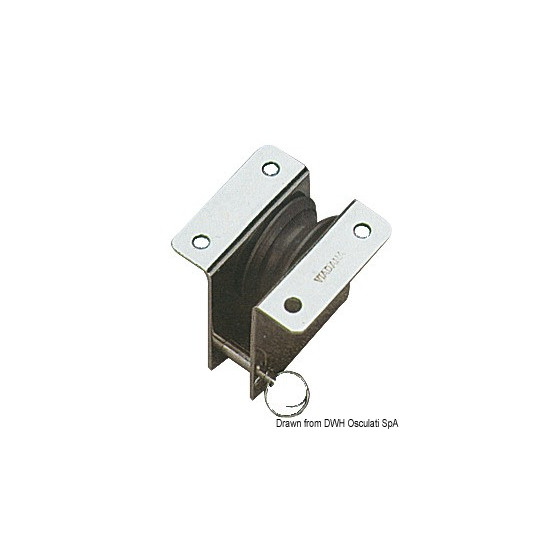 Poulies à encastrement VIADANA pour câble métallique Variante ou Accessoires Réduit:inox à encastrement 34x5 *55.240.05*
