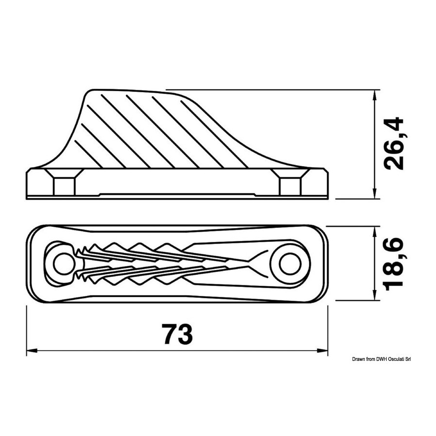 Coinceurs CLAMCLEATS Midi Variante ou Accessoires Réduit:CL 209 *56.209.08* Qté : 3