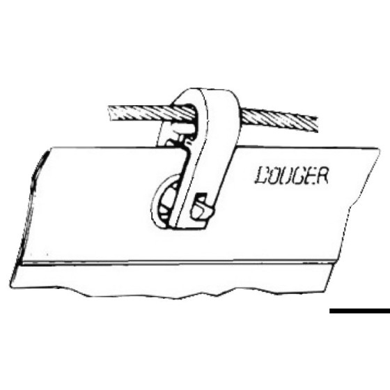 Manille pour coulisseau de grand-voile Variante ou Accessoires Réduit:coulisseau à clip *58.045.20* Qté : 6