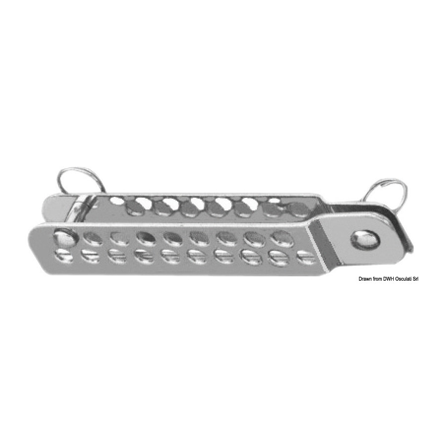 Cadène pliée à double perçage Variante ou Accessoires Réduit:108x23 mm *58.370.80*