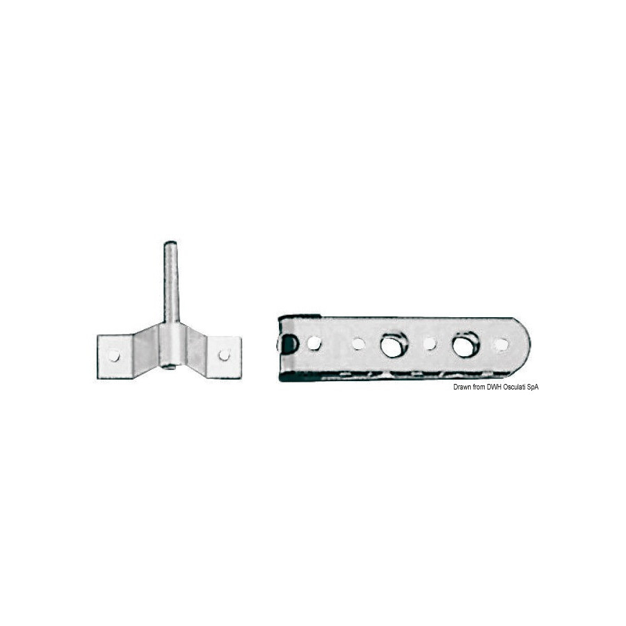 Fixations gouvernail 