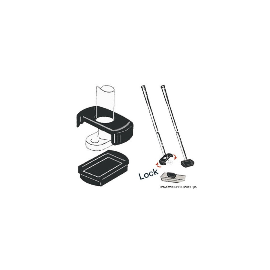 Articulation flexible pour rallonge de barre franche 
