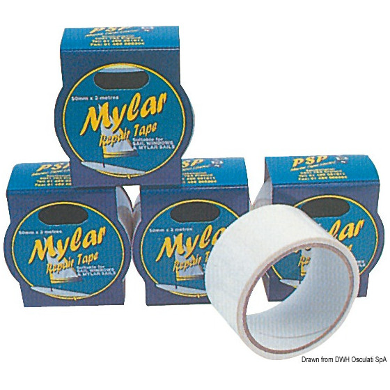 Rubans auto-adhésifs PSP Mylar pour réparations Variante ou Accessoires Réduit:Mylar p. réparations 50 mm x 3 m *10.387.00* Qté 