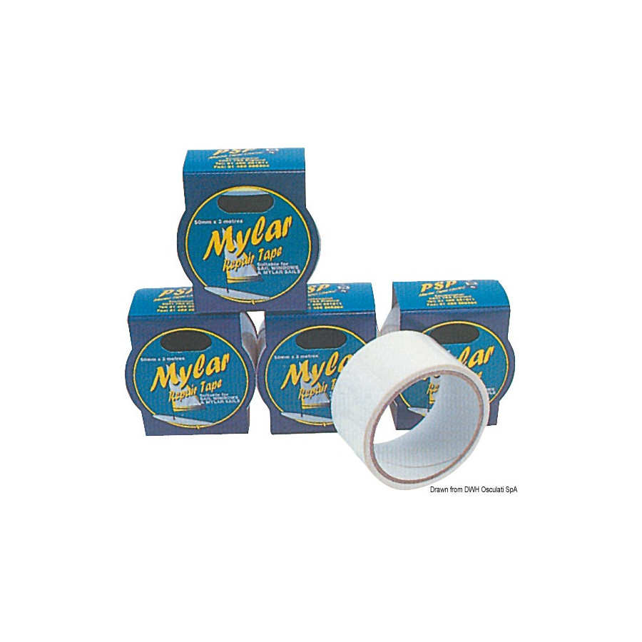 Rubans auto-adhésifs PSP Mylar pour réparations Variante ou Accessoires Réduit:Mylar p. réparations 50 mm x 3 m *10.387.00* Qté 