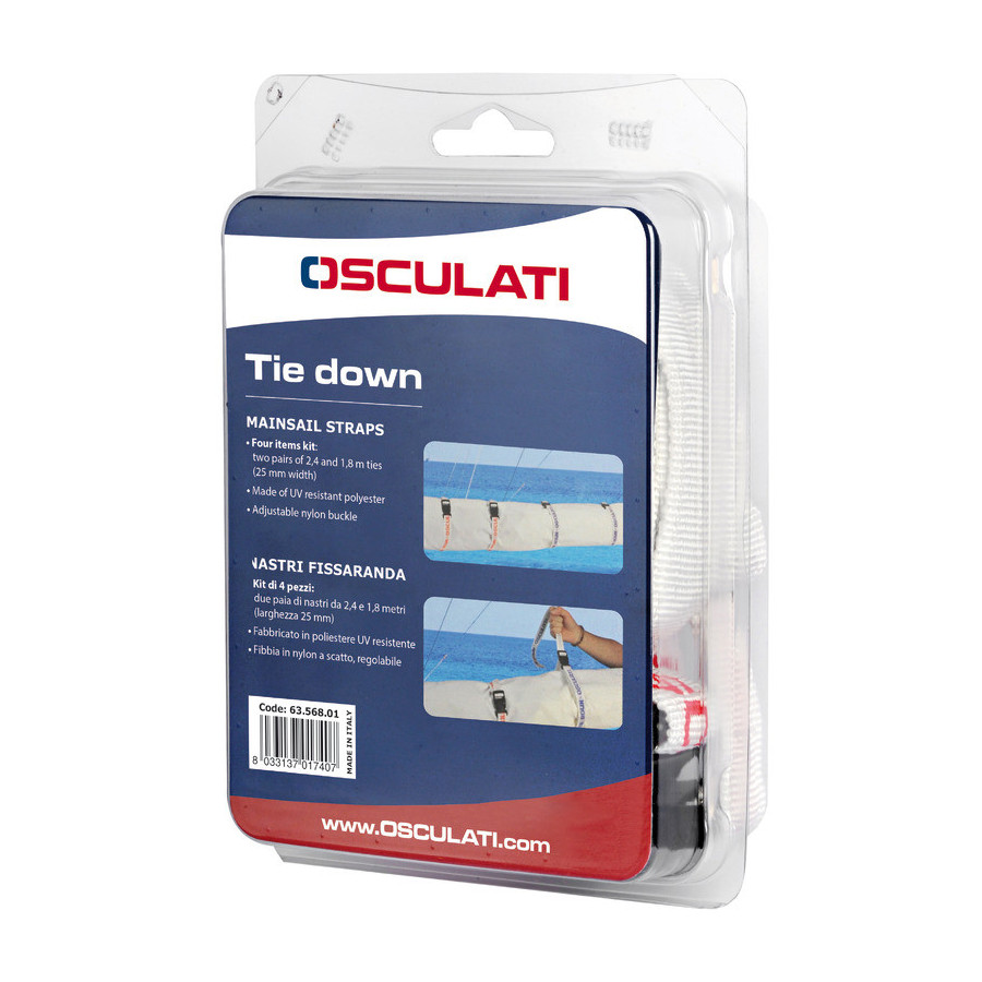 Sangles Tie Down pour fixer la grand-voile 
