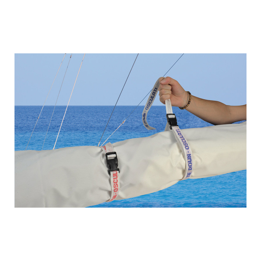 Sangles Tie Down pour fixer la grand-voile 