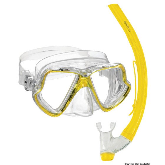 Ensemble masque et embout MARES modèle Zephir Variante ou Accessoires Réduit:embout MARES Combo Zephir Junior *64.323.01*