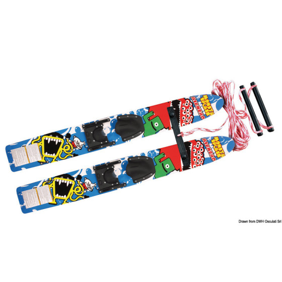 Skis nautiques AIRHEAD Monsta Splash Trainer Skis en bois traité 