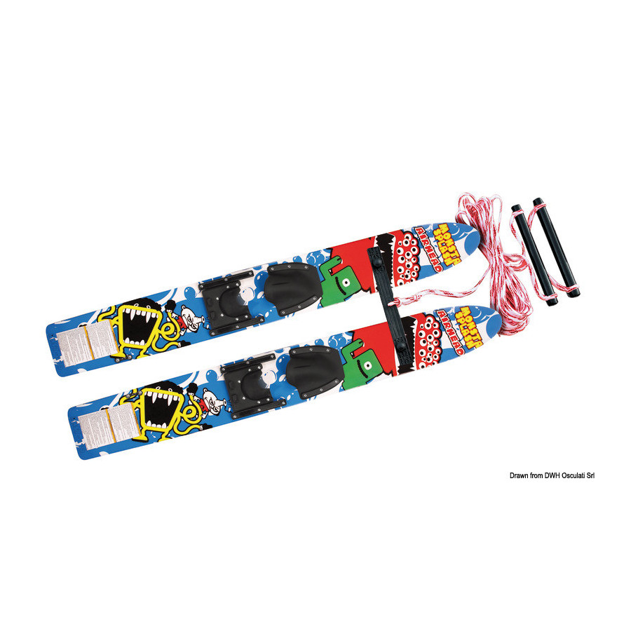 Skis nautiques AIRHEAD Monsta Splash Trainer Skis en bois traité 