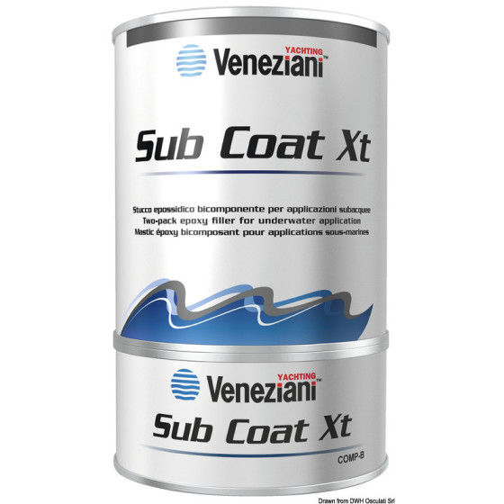 Mastic époxy bicomposant VENEZIANI pour utilisations sous-marines 