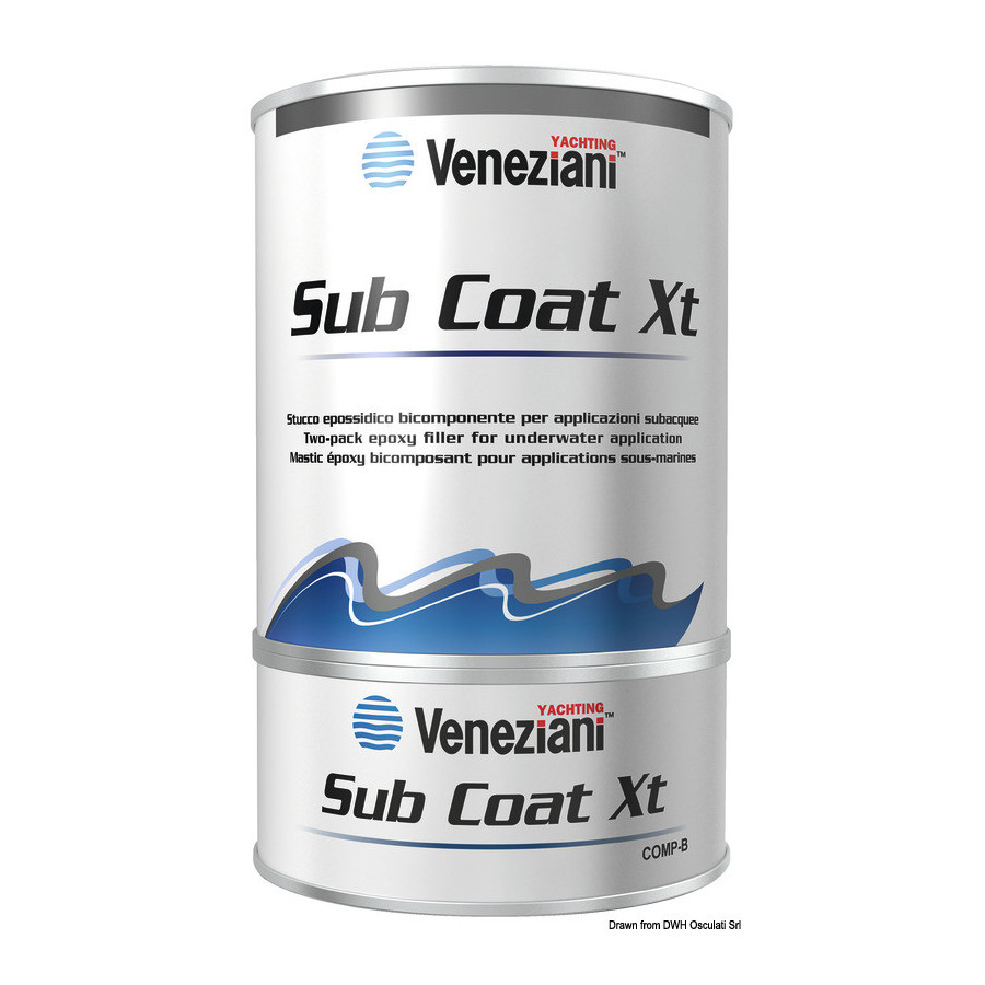 Mastic époxy bicomposant VENEZIANI pour utilisations sous-marines 