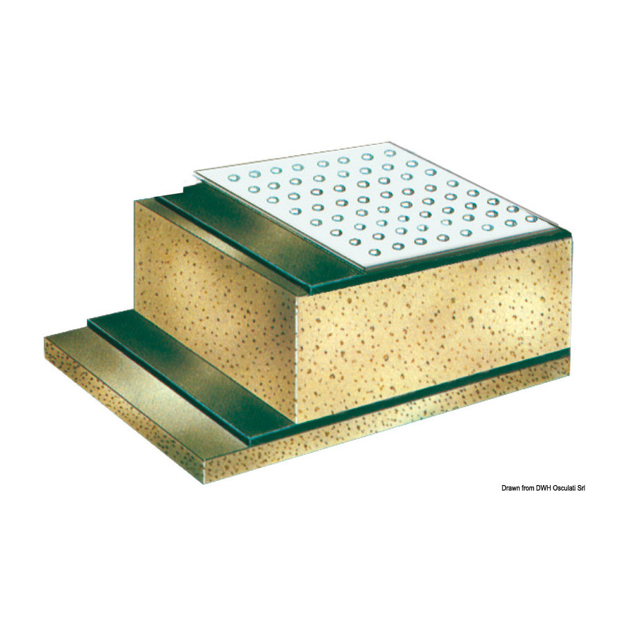 Panneaux d'insonorisation et d'isolation acoustique avec tissu en fibre de verre ISO 4589-3 