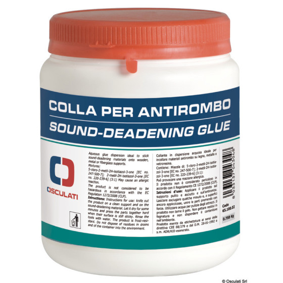 Colle ignifugée pour phonoisolants/phonoabsorbants 