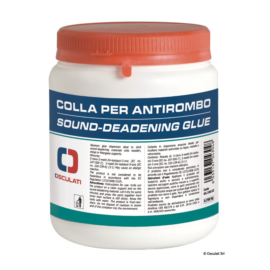 Colle ignifugée pour phonoisolants/phonoabsorbants 