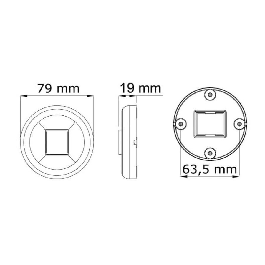 Feux de navigation Mouse Stern jusqu'à 20 m Variante ou Accessoires Réduit:navigation Mouse Stern inox round *11.036.21*