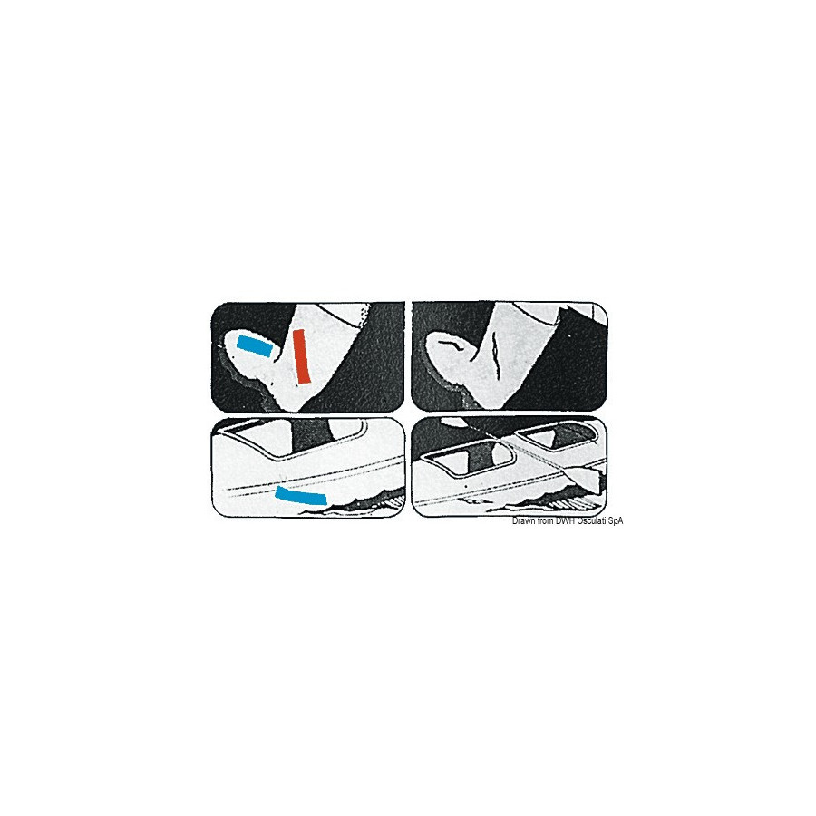Ruban spécial super auto-adhésif en toile imperméable PSP MARINE TAPES 