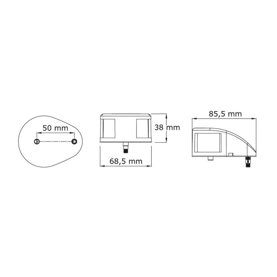 Feux de navigation Mouse Deck jusqu'à 20 m 