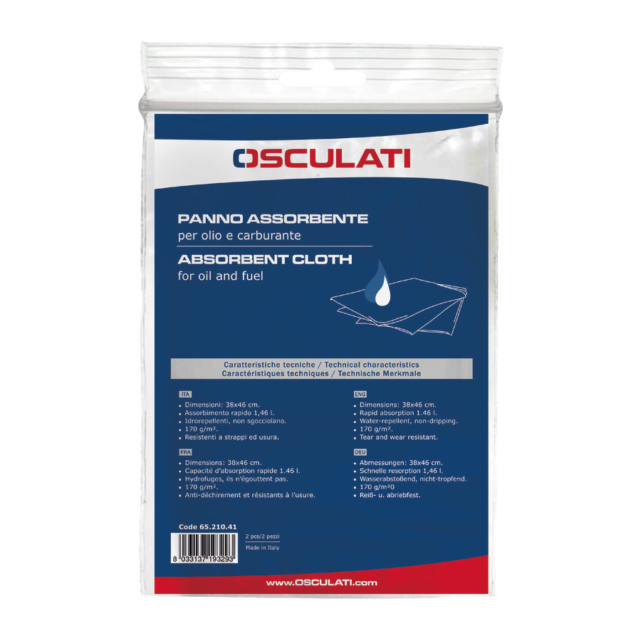 Serviettes absorbantes pour huile et carburant 