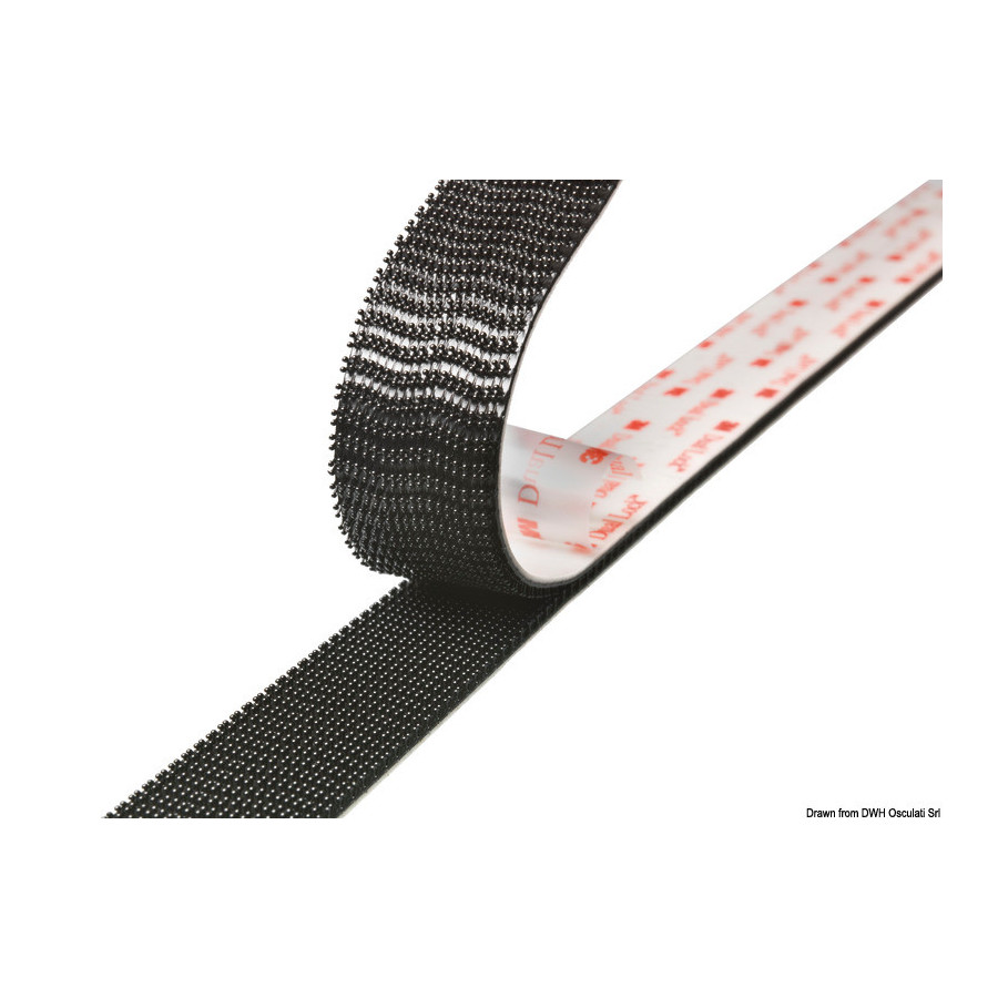 3M Dual Lock Variante ou Accessoires Réduit:Lock noir 25mm x 46 m *65.310.01* Qté : 45 mètres