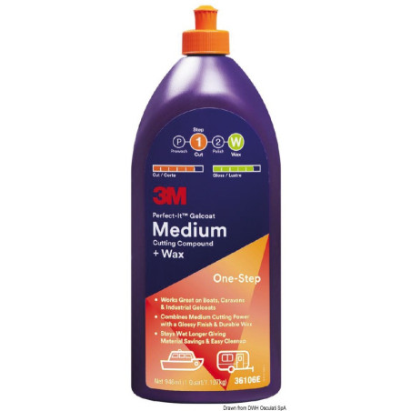Medium Cutting Compound + Wax - Polish pour oxydations moyennes