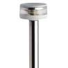 Hampe lumineuse avec feu Evoled 360° - Version extractible avec base inox fixation à paroi