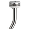 Hampe lumineuse avec feu Evoled 360° - Version inclinée et extractible avec base inox fixation en plan