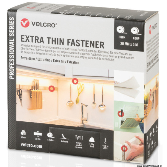 VELCRO® Brand EXTRA THIN Fastener 