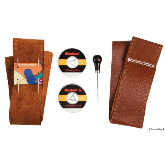 Kit pour revêtir les timons de cuir Variante ou Accessoires Réduit:timons de cuir marron *65.527.01*