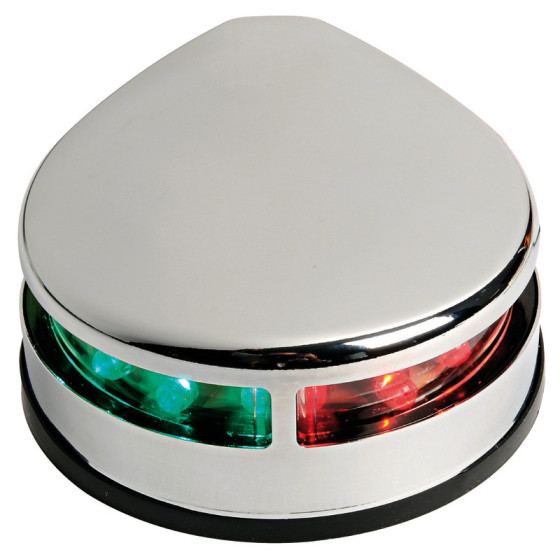 Feux de navigation Evoled à LED à faible consommation en inox pour fixation sur plan Variante ou Accessoires Réduit:bicolore cor