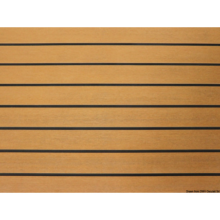 Revêtement de pont autocollant Faux Teak en EVA effet Teak