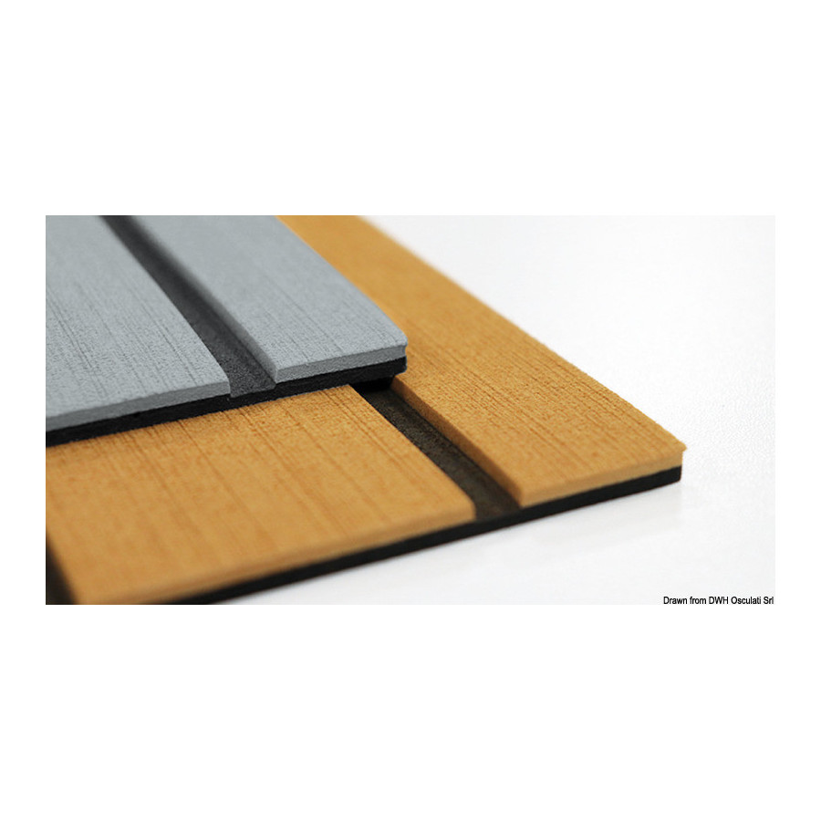 Revêtement de pont autocollant Faux Teak en EVA effet Teak 