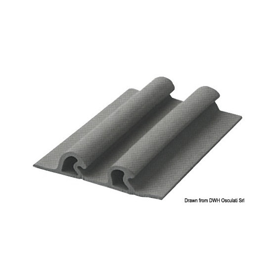 Profil anti-embruns double en EPDM 