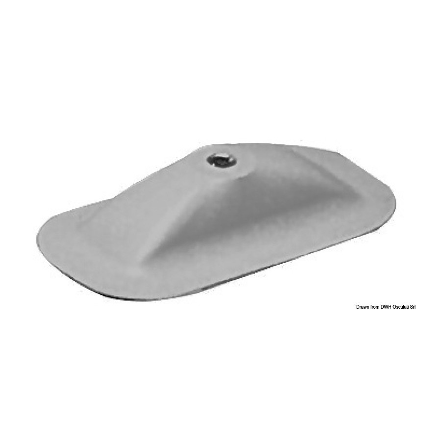 Accessoires pour canots pneumatiques en EPDM, New Style Variante ou Accessoires Réduit:nage 200x100 mm gris RAL 7035 *66.070.40*