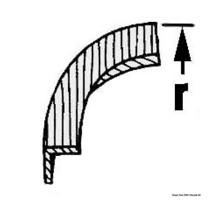 Coins ARC pour profils Variante ou Accessoires Réduit:pour 71.028.00 *71.029.00*