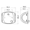Feux de navigation Sphera II à LED jusqu'à 20 m, corps en inox poli miroir