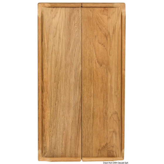 Plan de table ARC pour petite colonne de voiliers Variante ou Accessoires Réduit:pliant 70x64 cm *71.202.00*