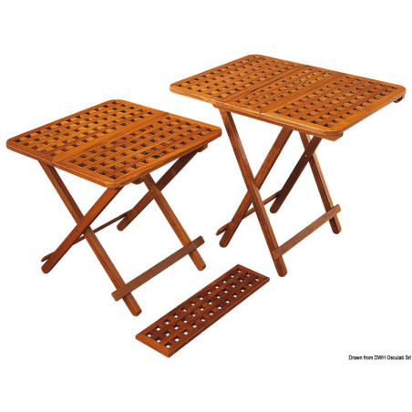 Table pliante en teck et rallonges ARC