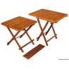 Table pliante en teck et rallonges ARC
