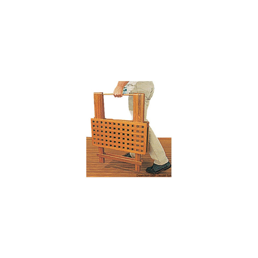Table pliante en teck et rallonges ARC 