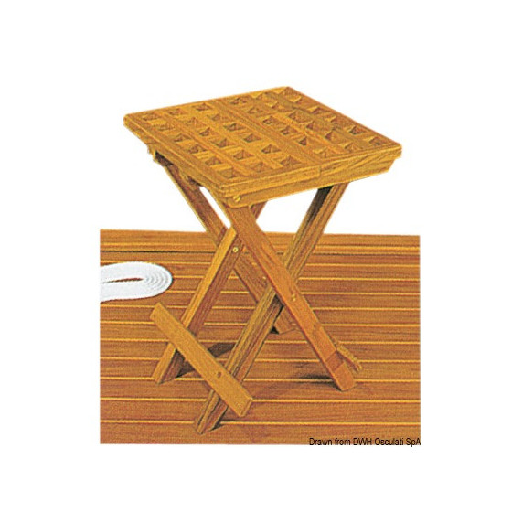 Tabouret pliant en teck ARC 