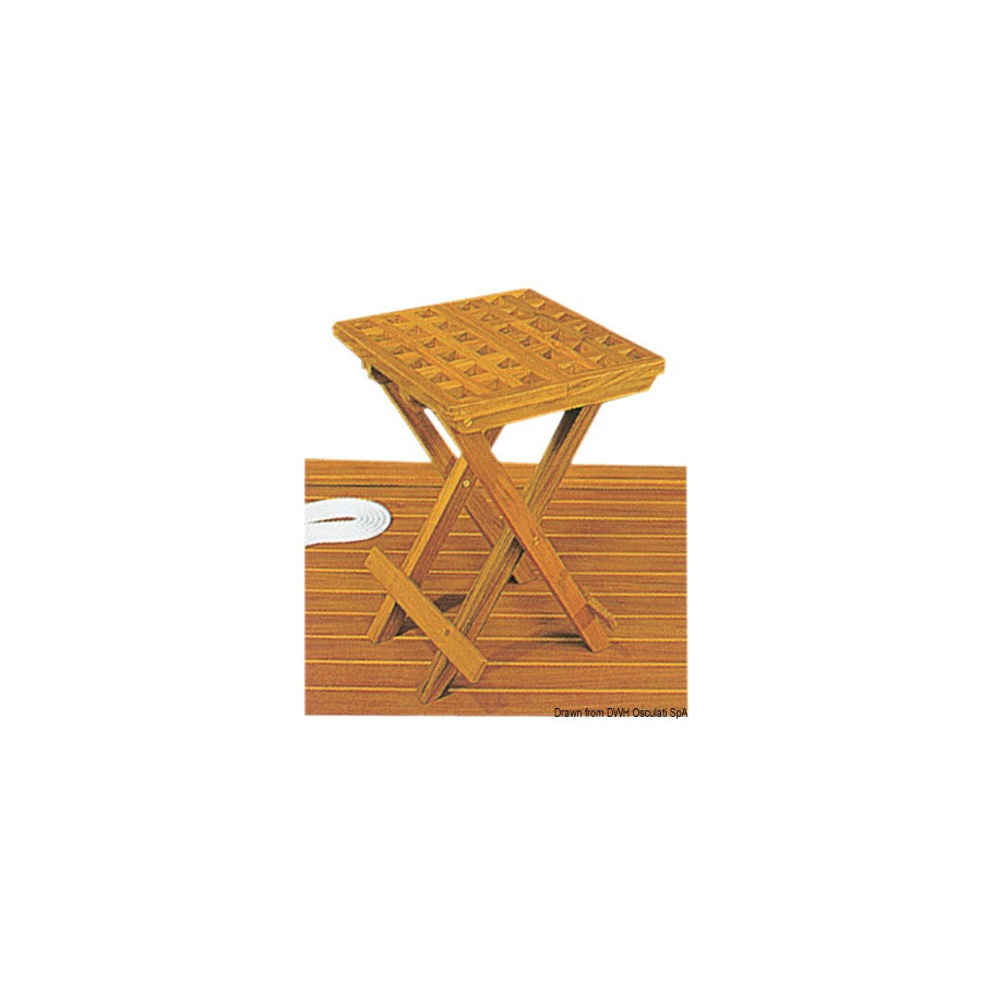 Tabouret pliant en teck ARC 