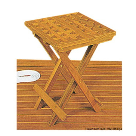 Tabouret pliant en teck ARC